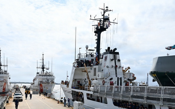 Coast Guard welcomes two cutters to new Virginia homeport