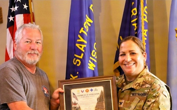 Fort McCoy garrison commander thanks Sparta American Legion Post 100 for longstanding support