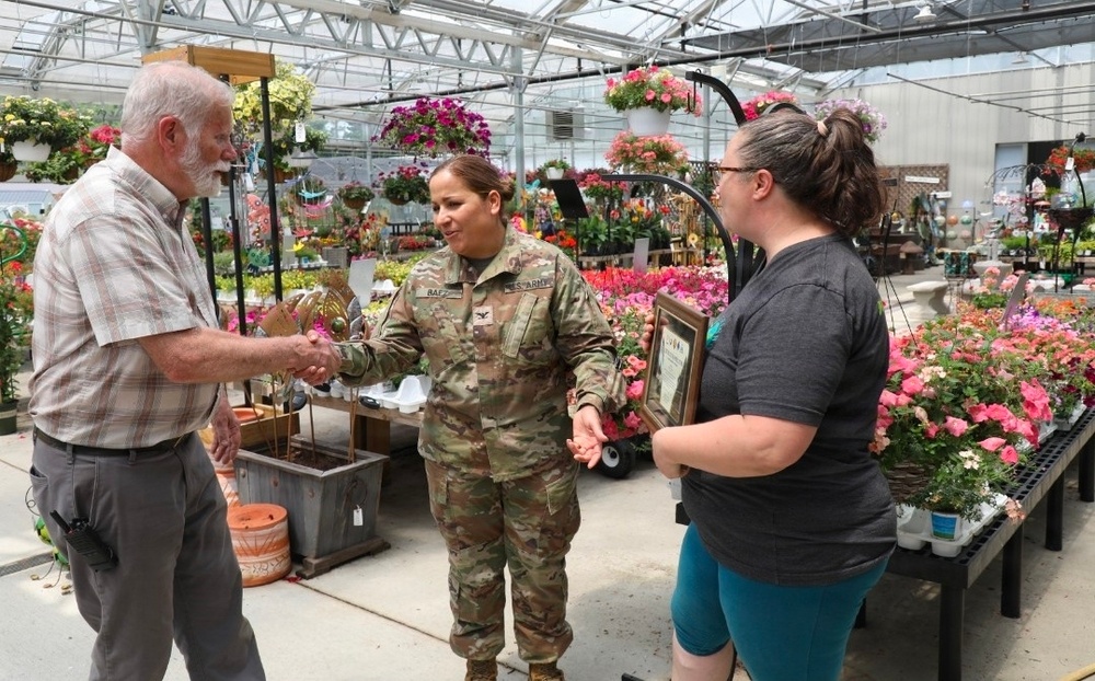 Businesses receive appreciation certificates from Fort McCoy Garrison commander for community support