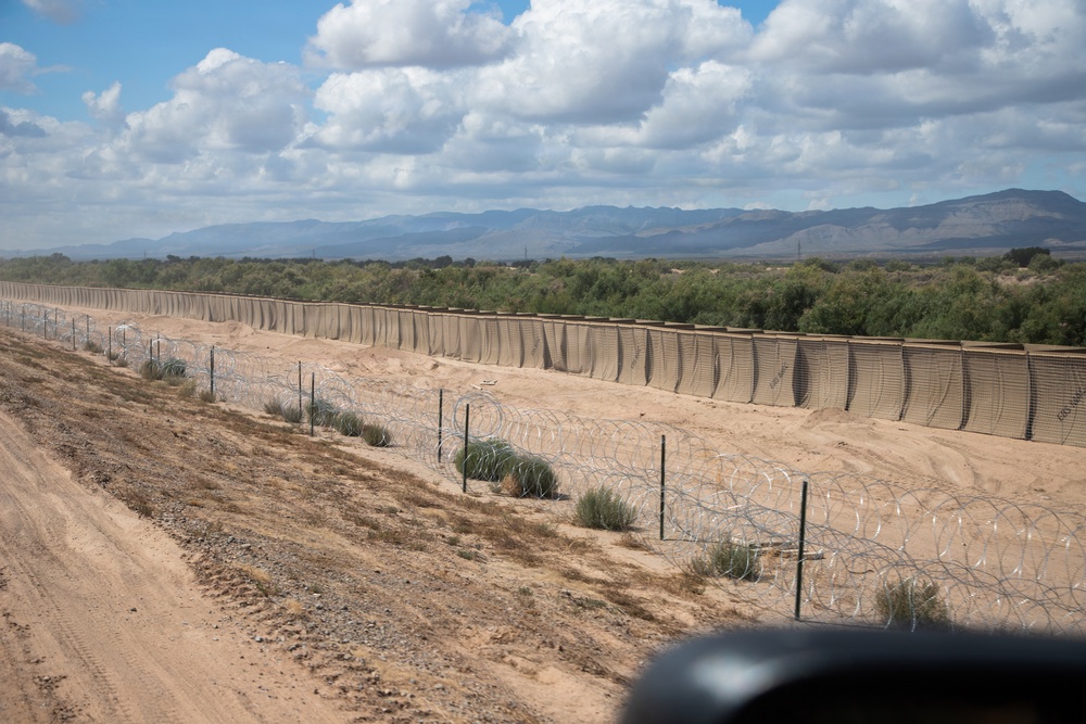 HESCO emplacement at National Defense Area 2