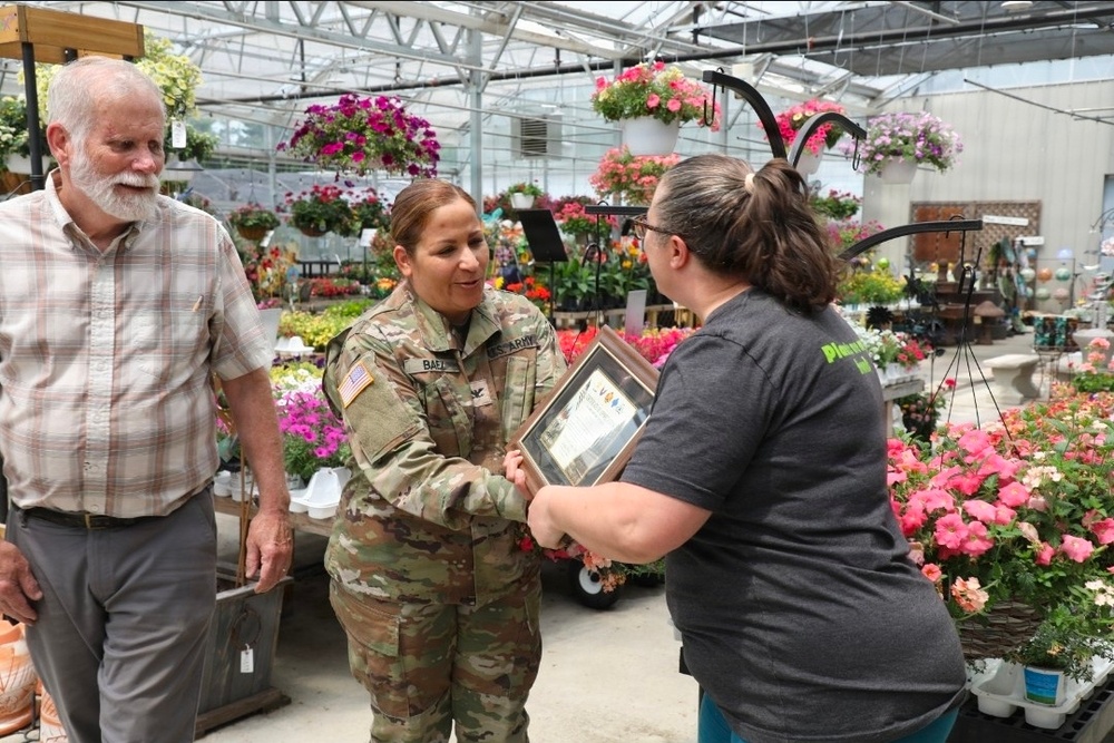 Businesses receive appreciation certificates from Fort McCoy Garrison commander for community support