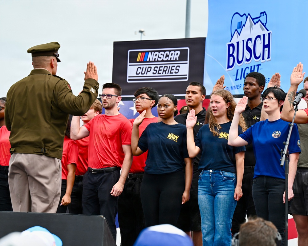 Joint Enlistment Ceremony at Chicagoland Speedway 2026