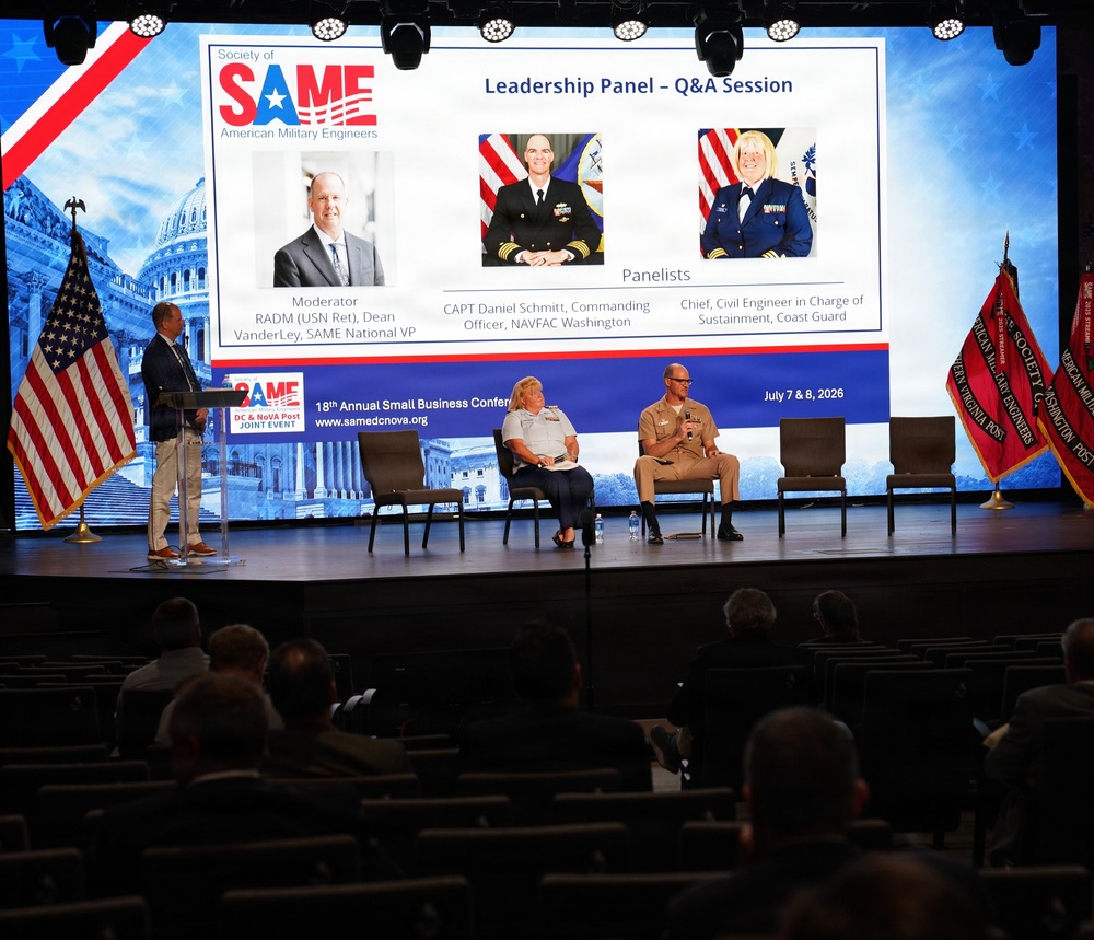 NAVFAC Washington Commanding Officer Capt. Daniel Schmitt Delivers Candid Assessment of Program Growth and Industry Partnership at SAME DC 18th Annual Industry Day and Small Business Conference