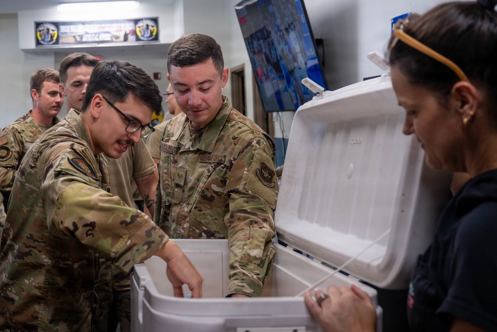 437th Aircraft Maintenance Squadron and American Red Cross collaborate for Squadron morale boost
