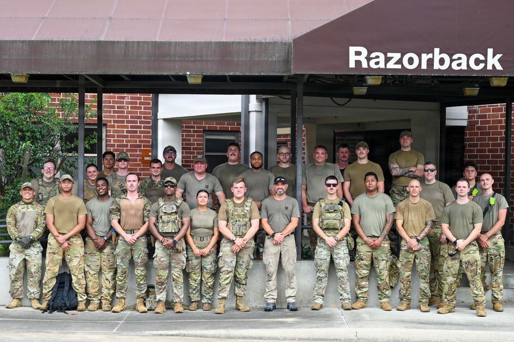 19th Combat Air Base Squadron, 19th Security Forces Squadron, and 19th Civil Engineering Squadron come together for an active-shooter exercise