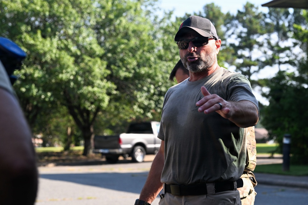 19th Combat Air Base Squadron, 19th Security Forces Squadron, and 19th Civil Engineering Squadron come together for an active-shooter exercise