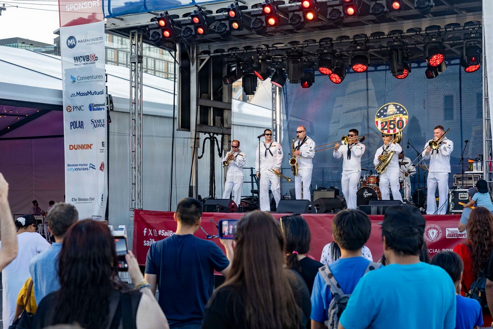 Jack Tar Brass Band Performs in Boston for Sail250 Boston