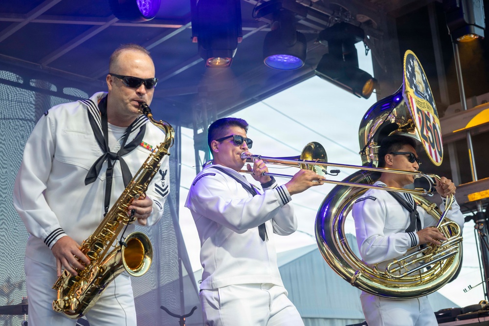 Jack Tar Brass Band Performs in Boston for Sail250 Boston