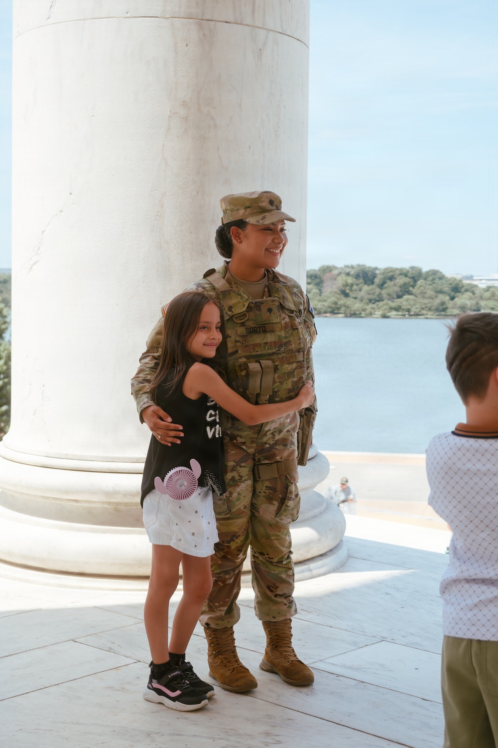 JTF- DC Mississippi Guardsmen Patrol Jefferson Memorial