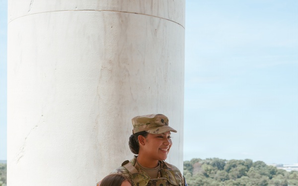 JTF- DC Mississippi Guardsmen Patrol Jefferson Memorial