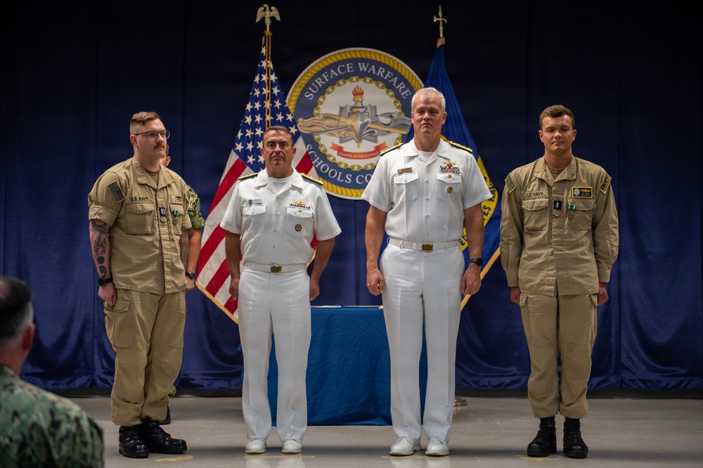 SWOBOSS and SURFLANT Present the Junior Officer Shiphandler of the Year Award
