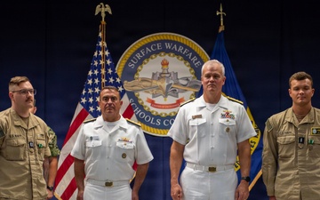 SWOBOSS and SURFLANT Present the Junior Officer Shiphandler of the Year Award