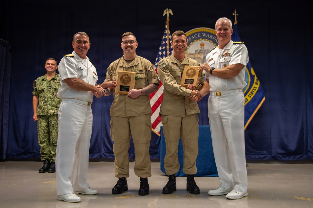 SWOBOSS and SURFLANT Present the Junior Officer Shiphandler of the Year Award