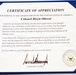 Col. Oberoi Retirement Ceremony - July 11, 2026 - Appreciation Certificate