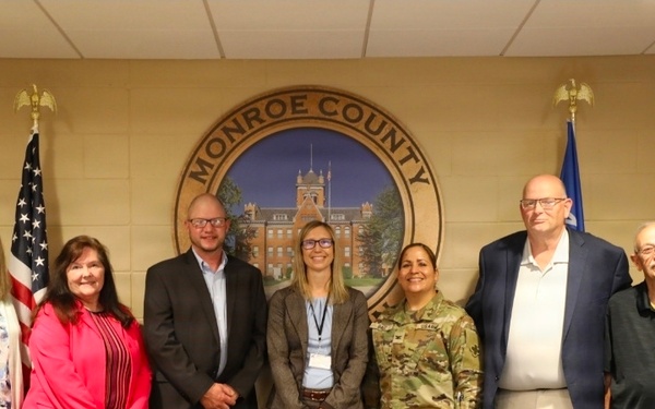 Fort McCoy Garrison commander presents Monroe County leaders with Garrison Certificates of Appreciation during Board of Supervisors meeting