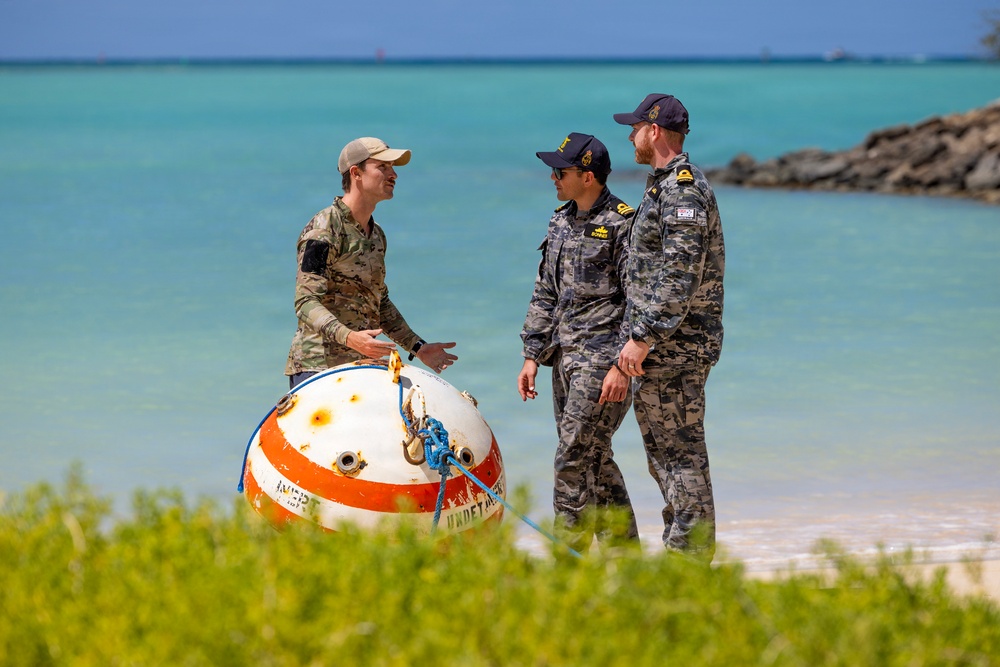 Multinational partners conduct mine countermeasure training during RIMPAC 2026
