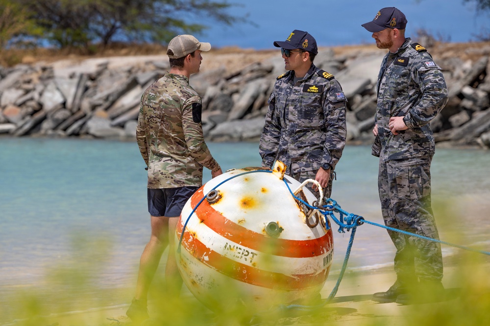 Multinational partners conduct mine countermeasure training during RIMPAC 2026