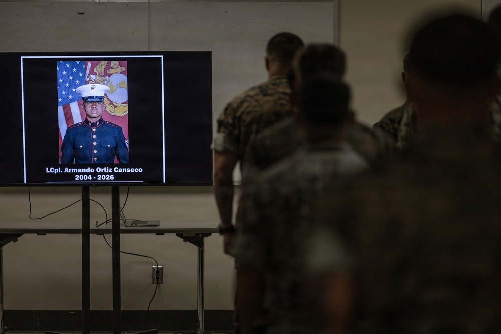 BLT 2/4 Honors Lance Cpl. Armando Ortiz Canseco with Memorial Service