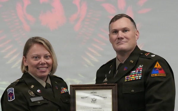 CW3 Amanda Slugay promotion ceremony