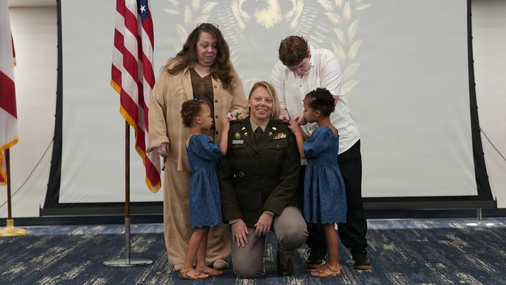 CW3 Amanda Slugay promotion ceremony