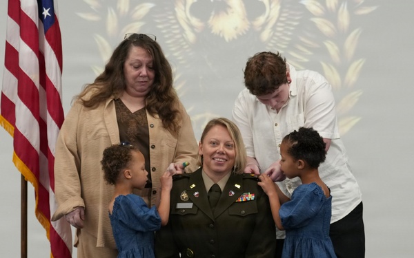 CW3 Amanda Slugay promotion ceremony