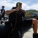 Royal Navy Clearance Diver Conducts Routine Casualty Drill at Sea Breeze 26