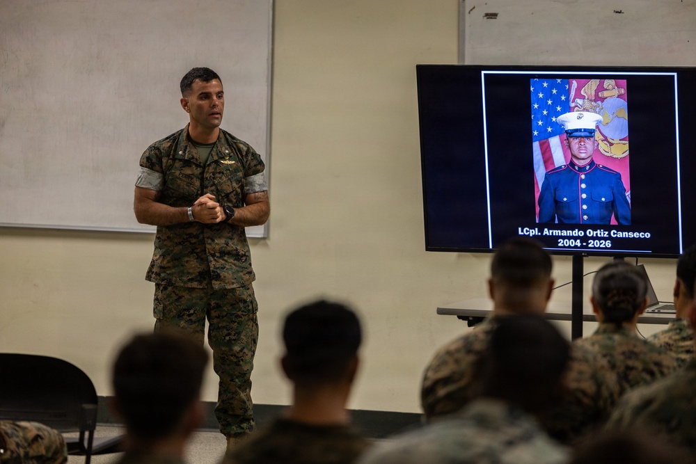 BLT 2/4 Honors Lance Cpl. Armando Ortiz Canseco with Memorial Service
