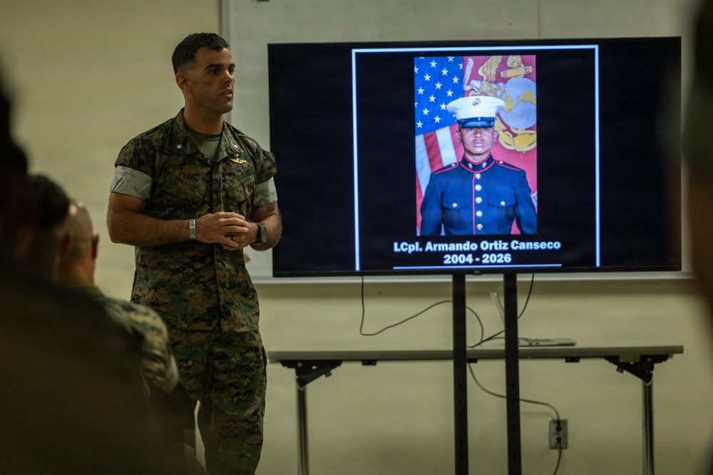 BLT 2/4 Honors Lance Cpl. Armando Ortiz Canseco with Memorial Service