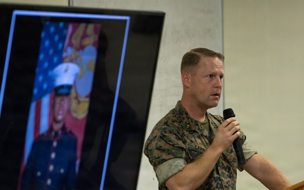 BLT 2/4 Honors Lance Cpl. Armando Ortiz Canseco with Memorial Service
