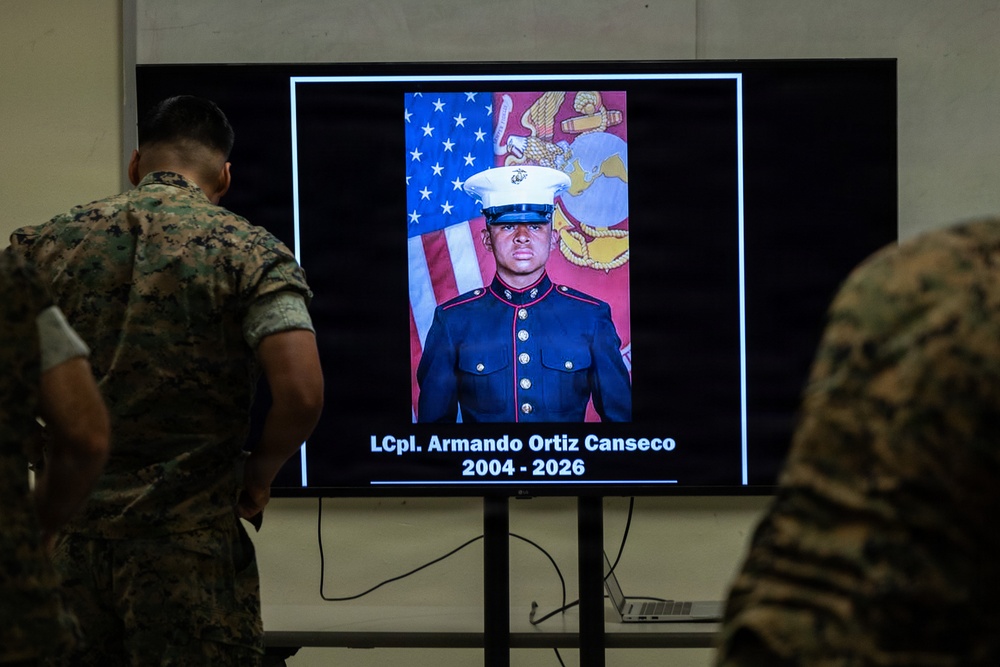 BLT 2/4 Honors Lance Cpl. Armando Ortiz Canseco with Memorial Service