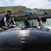 Royal Navy Clearance Diver Conducts Routine Casualty Drill at Sea Breeze 26