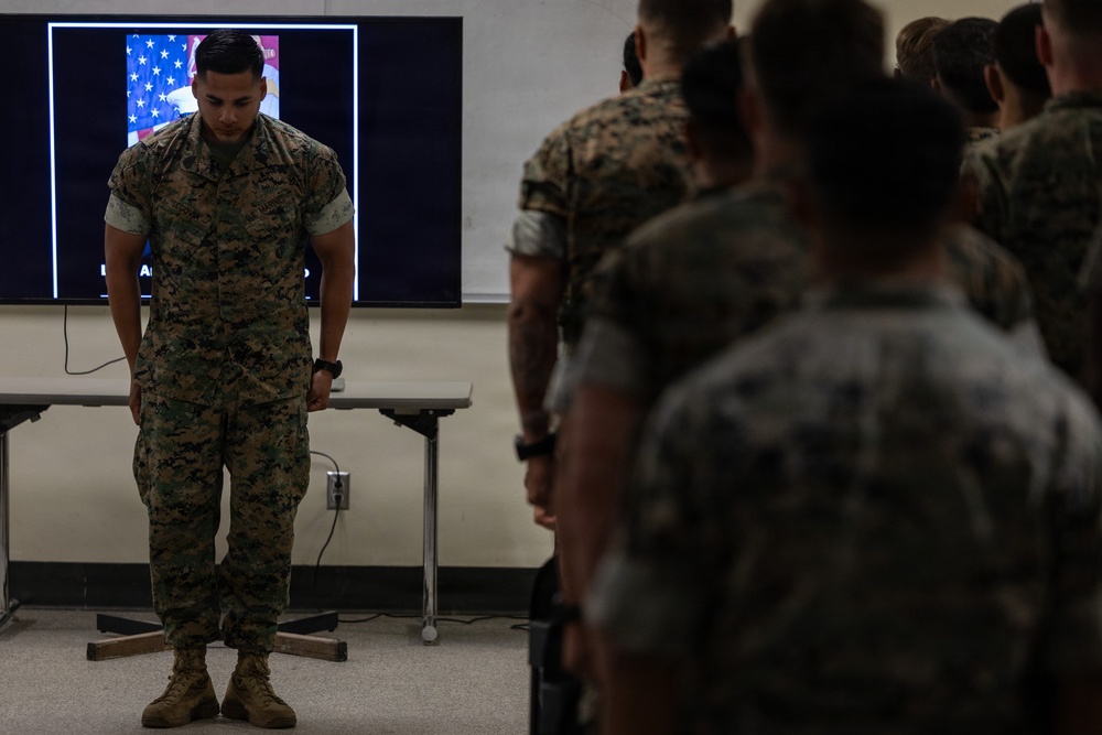 BLT 2/4 Honors Lance Cpl. Armando Ortiz Canseco with Memorial Service