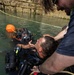 Royal Navy Clearance Diver Conducts Routine Casualty Drill at Sea Breeze 26