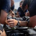 Royal Navy Clearance Diver Conducts Routine Casualty Drill at Sea Breeze 26