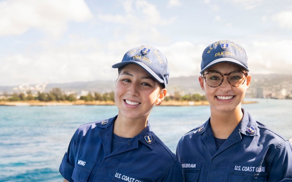Partner nations participate in a buoy restoration project during RIMPAC 26