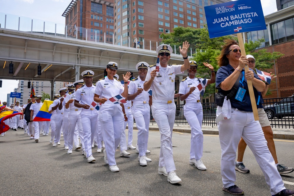 Sail250 Boston Crew and Cadet Parade