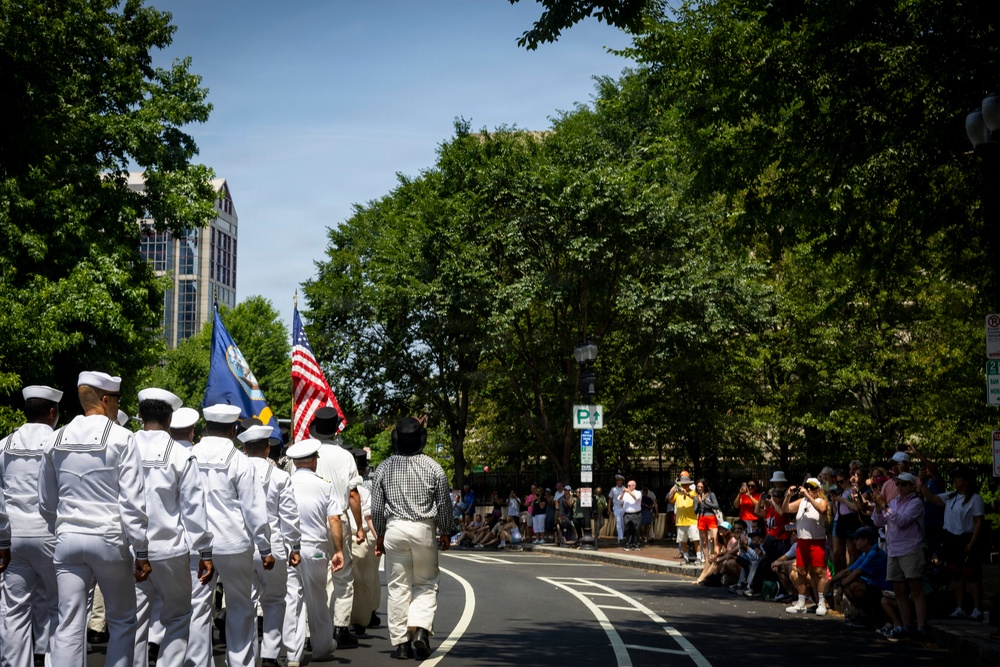 Sail250 Boston Crew and Cadet Parade