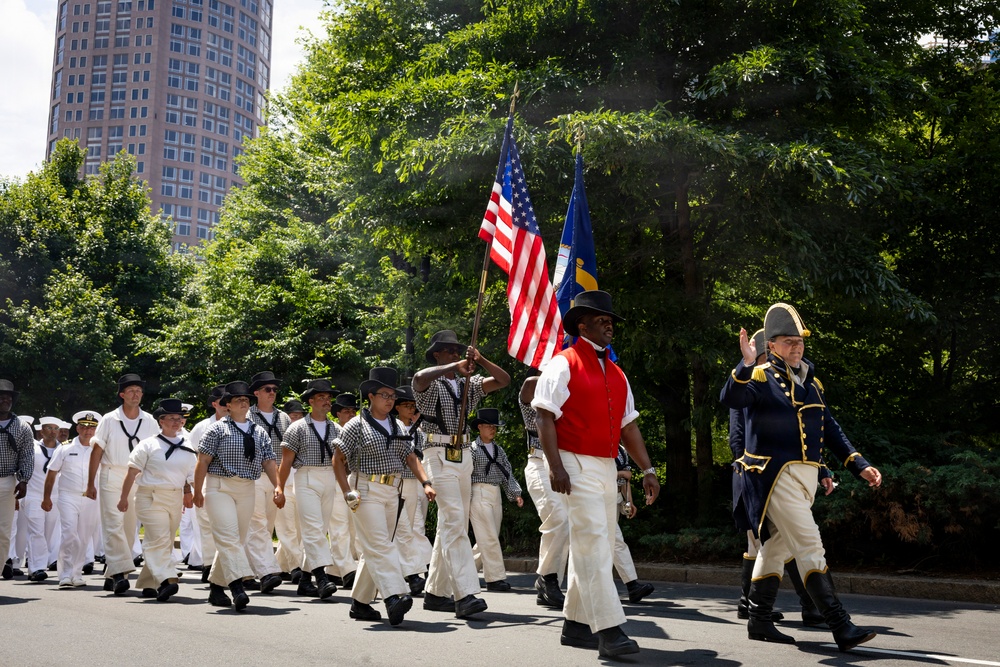 Sail250 Boston Crew and Cadet Parade