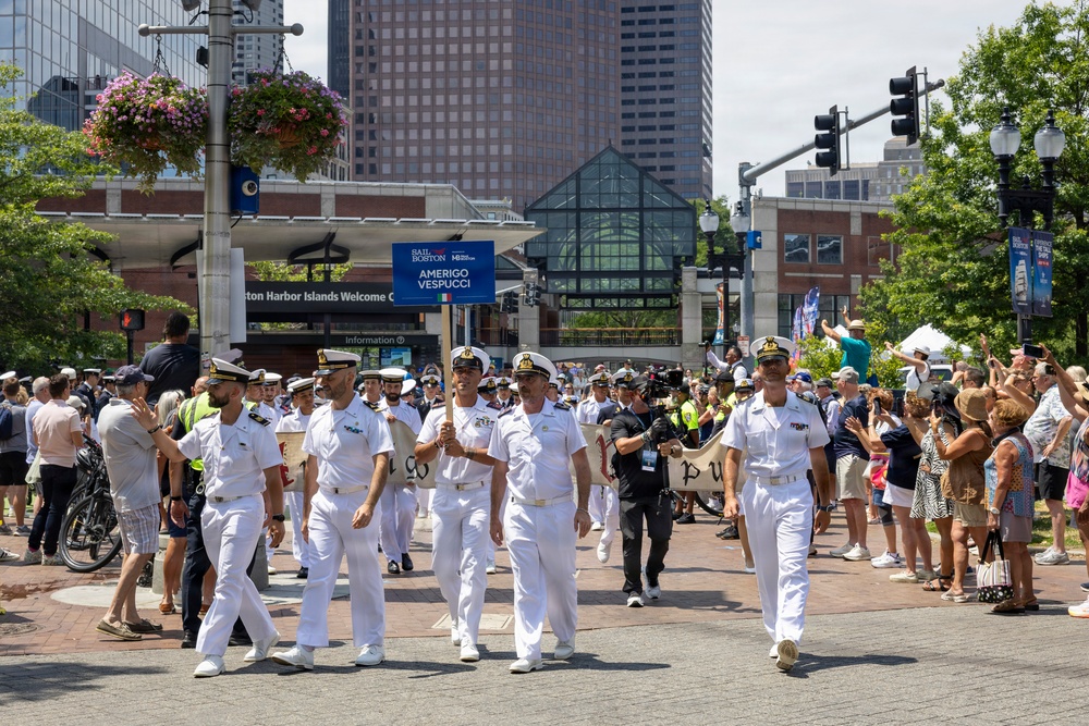 Sail250 Boston Crew and Cadet Parade