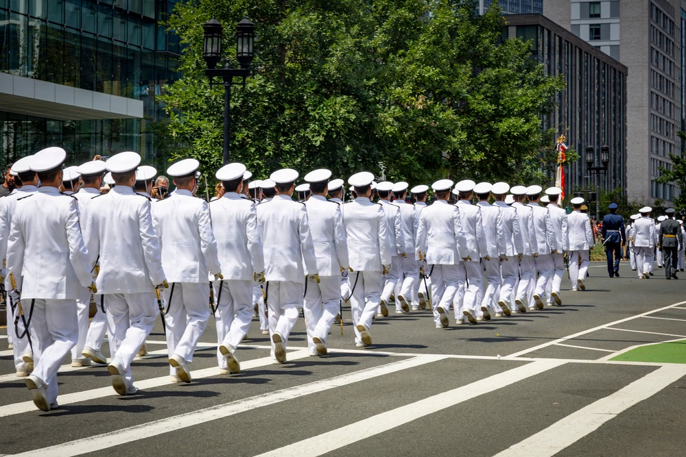 Sail250 Boston Crew and Cadet Parade