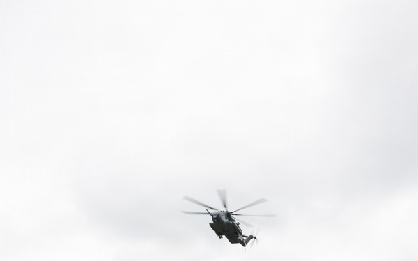 HMH-361 lands at a FARP site
