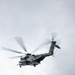 Helicopters land at a FARP site