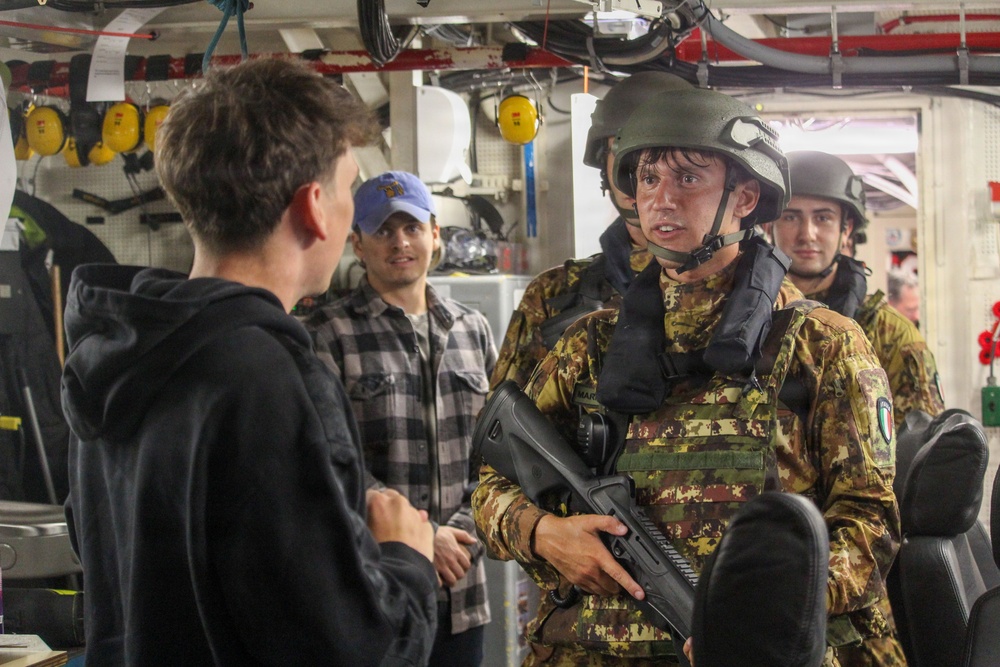 Royal Canadian Navy and Italian Navy conduct boarding exercise during RIMPAC 2026