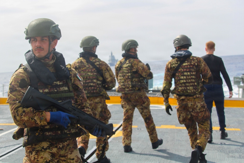 Royal Canadian Navy and Italian Navy conduct boarding exercise during RIMPAC 2026