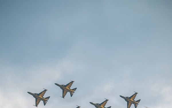 ROKAF Black Eagles Independence Day Rehearsal