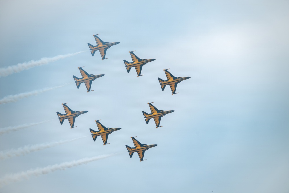 ROKAF Black Eagles Independence Day Rehearsal
