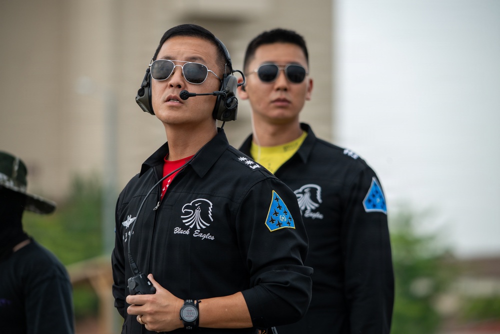 ROKAF Black Eagles Independence Day Rehearsal