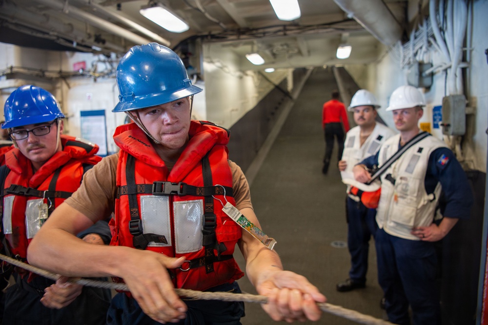 USS Essex conducts a replenishment at sea during RIMPAC 2026