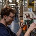 U.S. Navy Sailor Performs Electrical Maintenance Aboard Naval Vessel