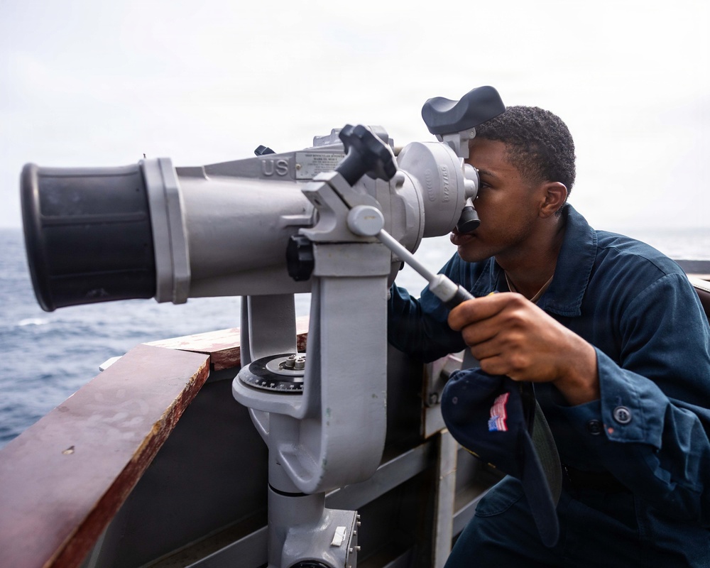 USS Rafael Peralta Bridge Watchstanders